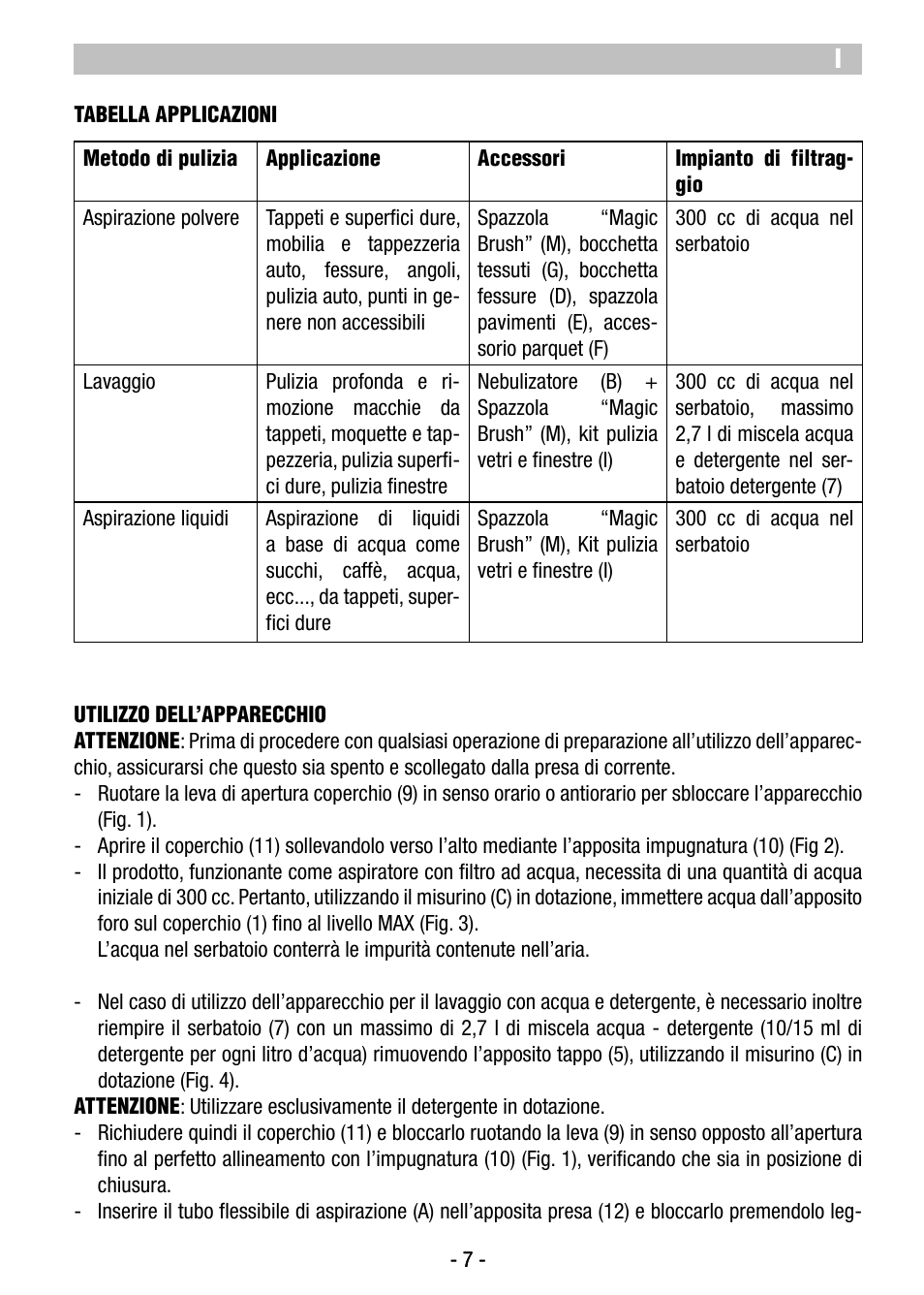 ARIETE Twin Aqua Power  2477 User Manual | Page 9 / 36