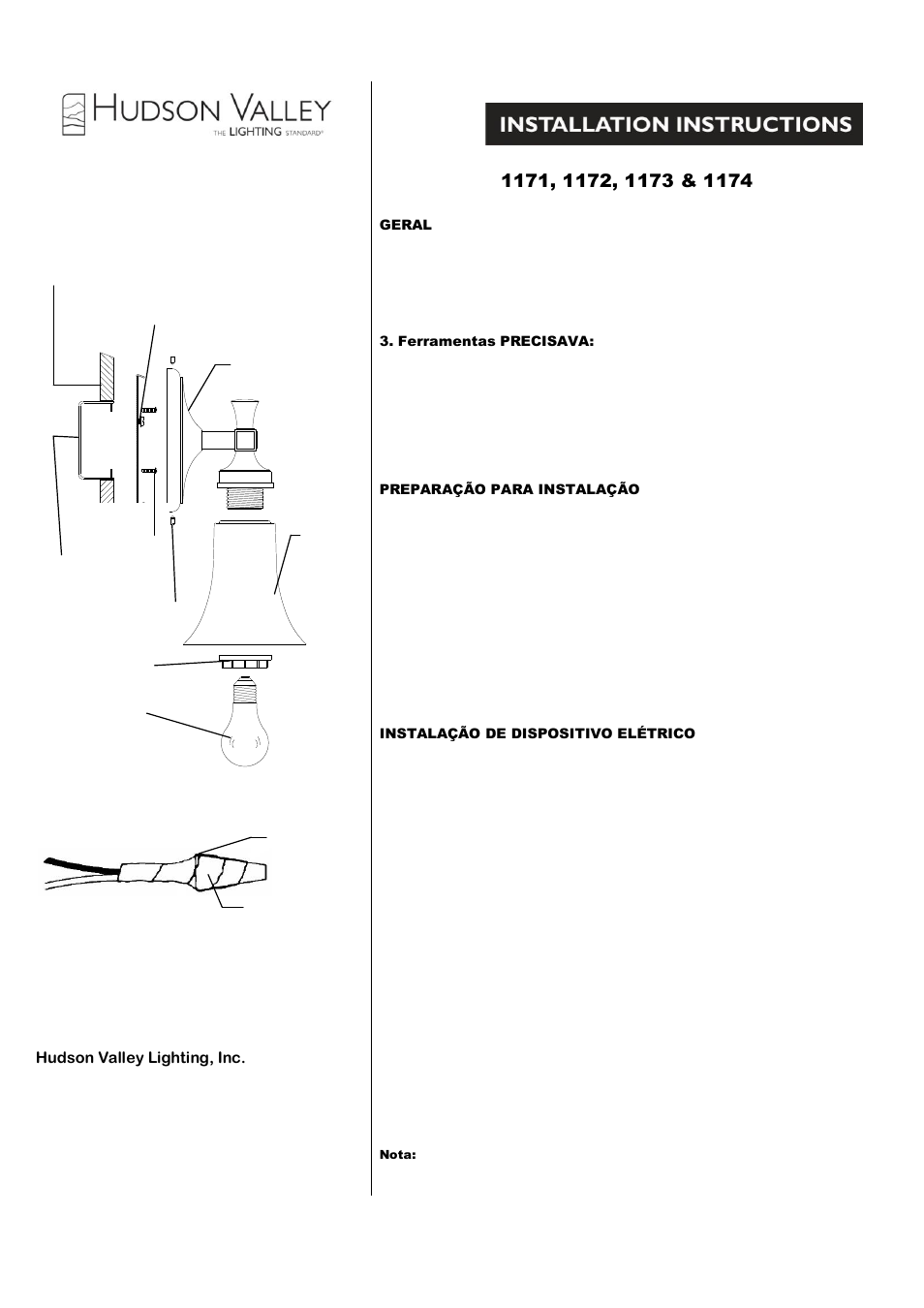 Hudson Valley Lighting KIRKLAND 1171-1174 User Manual | Page 2 / 2