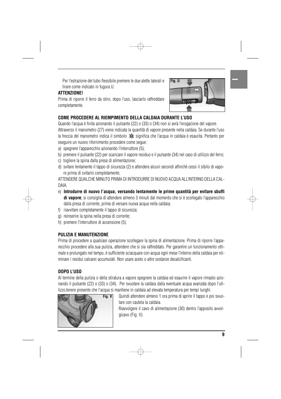 ARIETE MVC2 Deluxe 4210 5 User Manual | Page 11 / 102