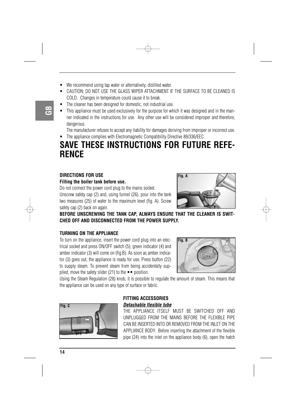 Save these instructions for future refe- rence | ARIETE MVC2 Deluxe 4210 5 User Manual | Page 16 / 102
