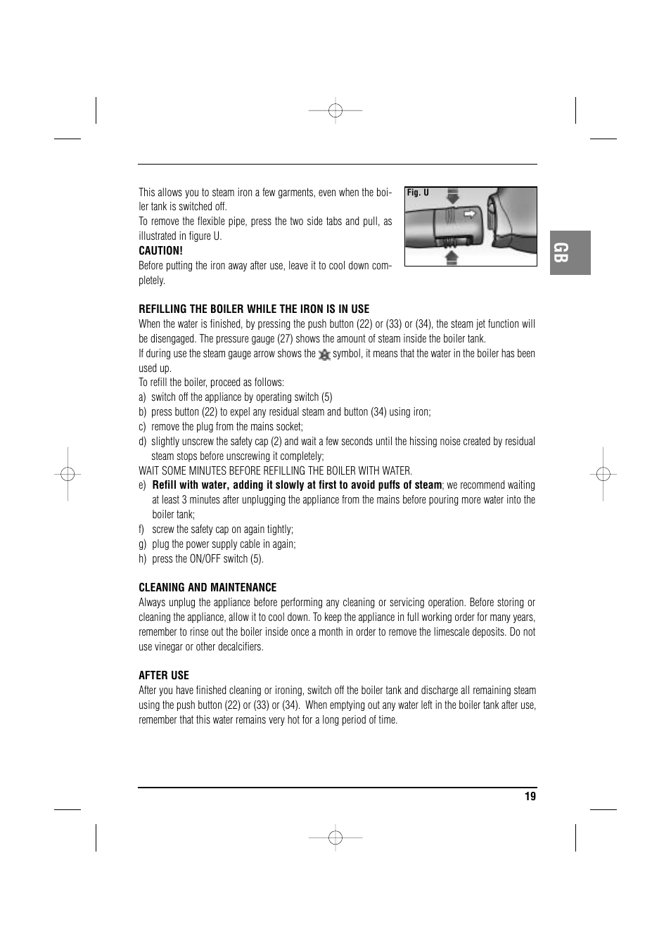 ARIETE MVC2 Deluxe 4210 5 User Manual | Page 21 / 102
