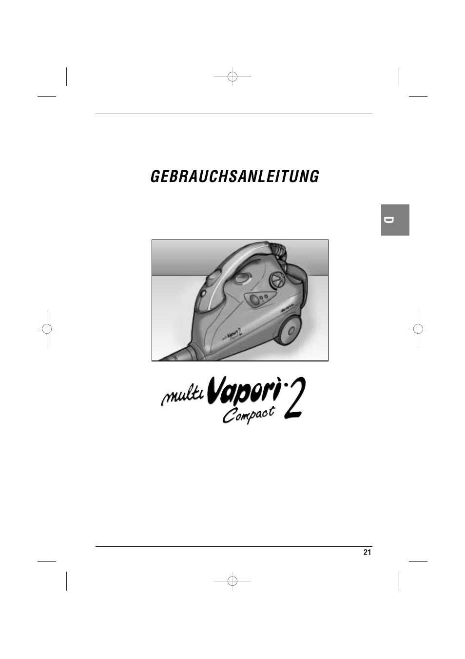Gebrauchsanleitung | ARIETE MVC2 Deluxe 4210 5 User Manual | Page 23 / 102