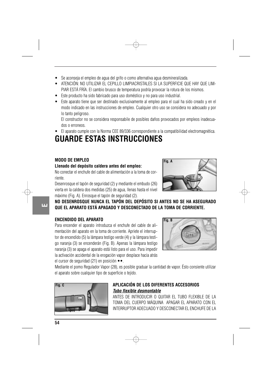 Guarde estas instrucciones | ARIETE MVC2 Deluxe 4210 5 User Manual | Page 56 / 102