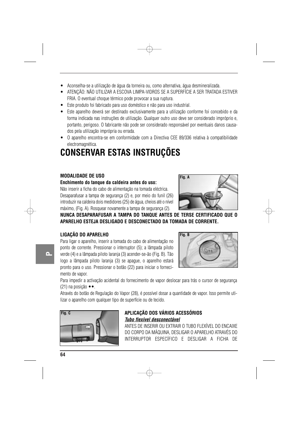 Conservar estas instruções | ARIETE MVC2 Deluxe 4210 5 User Manual | Page 66 / 102
