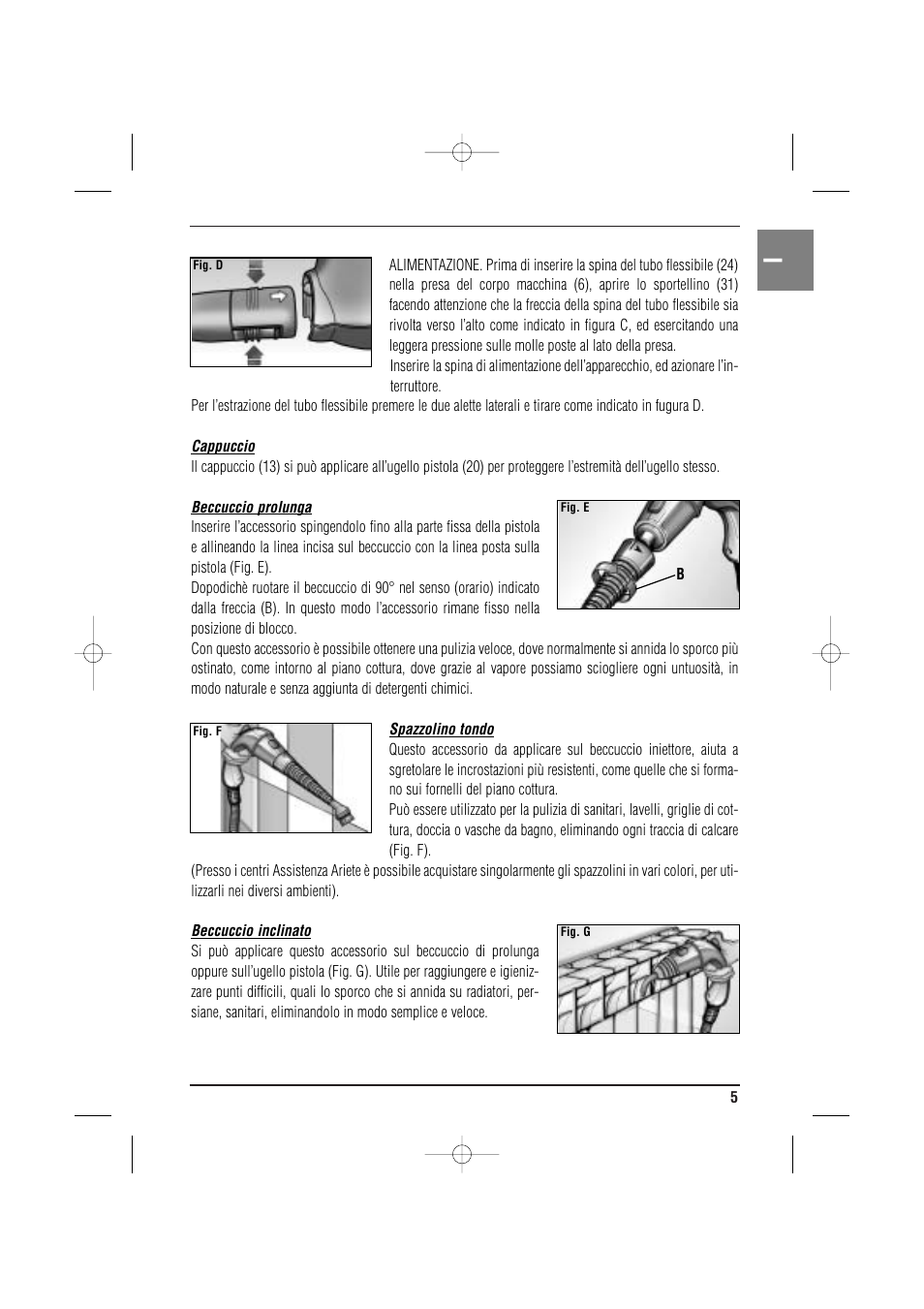ARIETE MVC2 Deluxe 4210 5 User Manual | Page 7 / 102