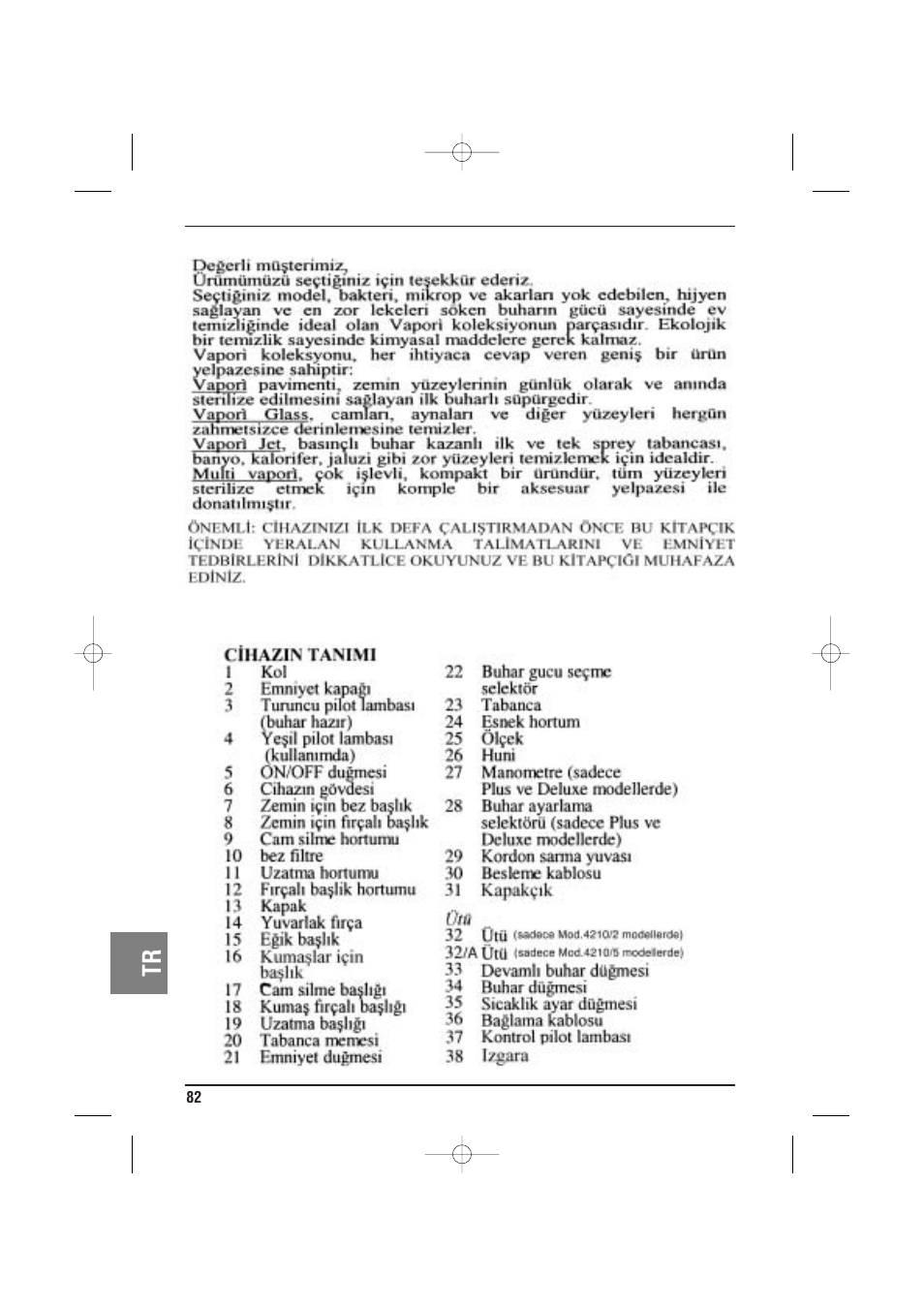 ARIETE MVC2 Deluxe 4210 5 User Manual | Page 84 / 102