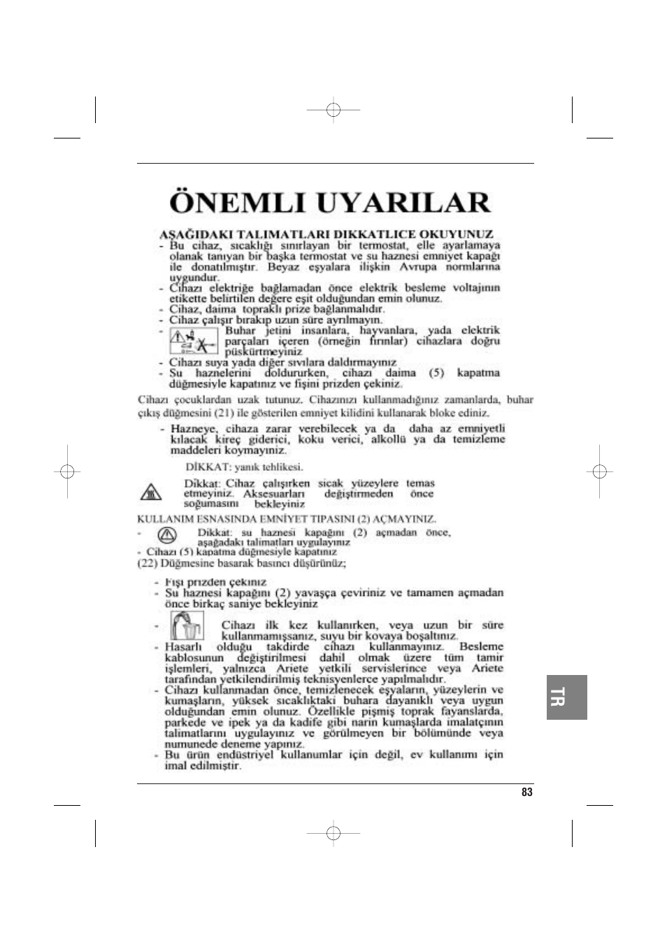 ARIETE MVC2 Deluxe 4210 5 User Manual | Page 85 / 102