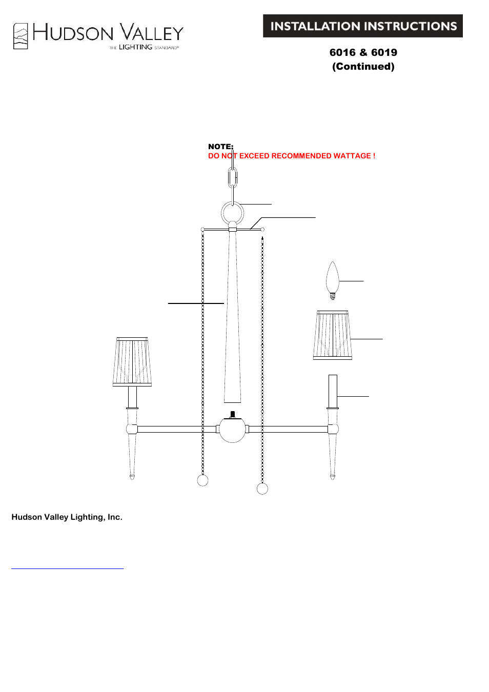 Hudson Valley Lighting LAUREL 6019 User Manual | Page 2 / 4