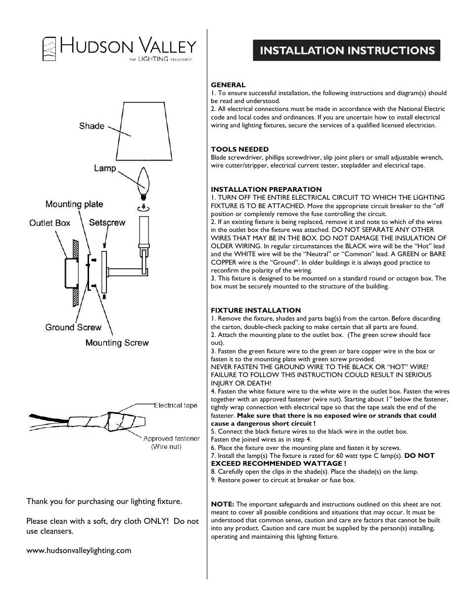Hudson Valley Lighting MALIBU 611 User Manual | 1 page