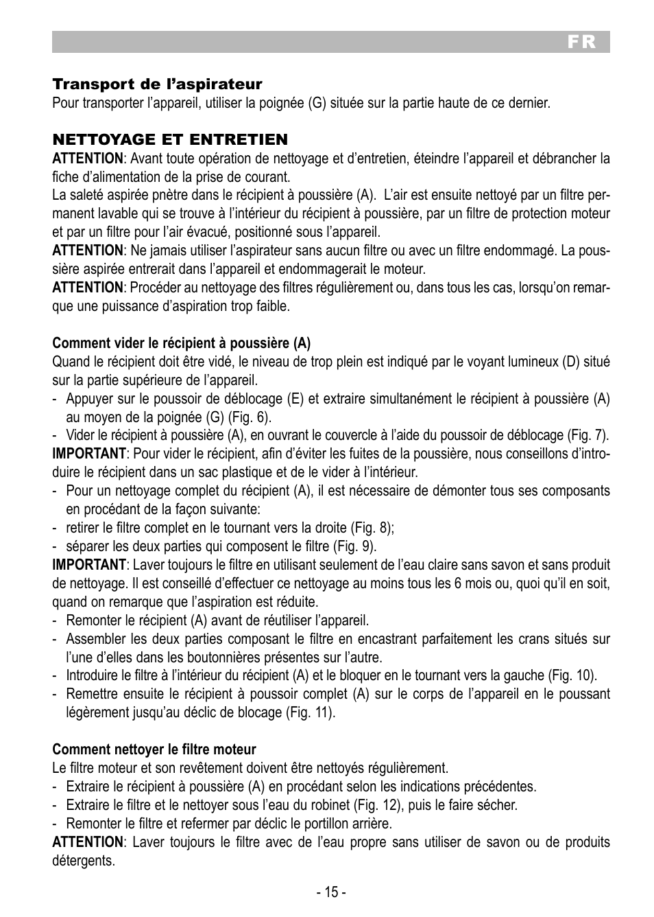 ARIETE Eco Power 2788 User Manual | Page 17 / 50