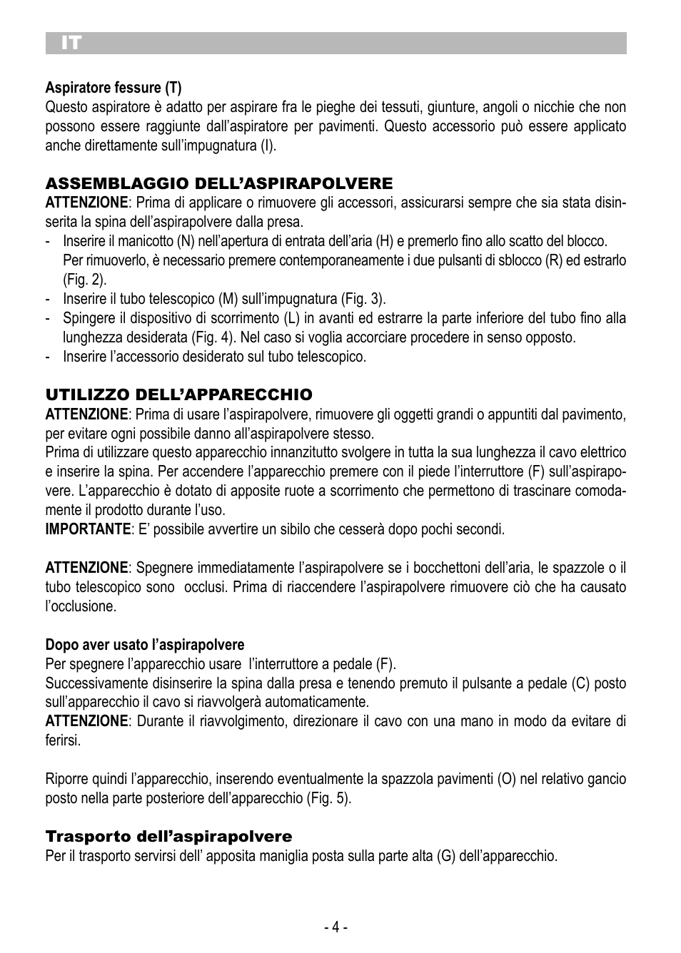 ARIETE Eco Power 2788 User Manual | Page 6 / 50