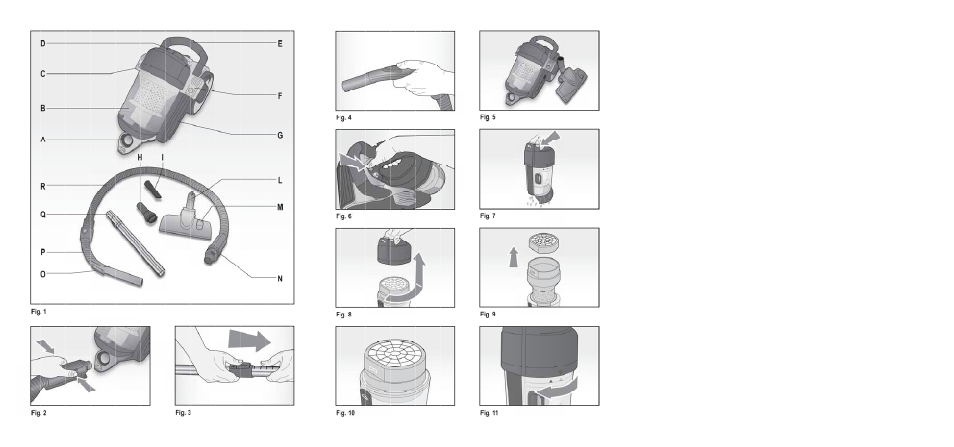 ARIETE Bagless Vacuum Cleaner User Manual | Page 2 / 50