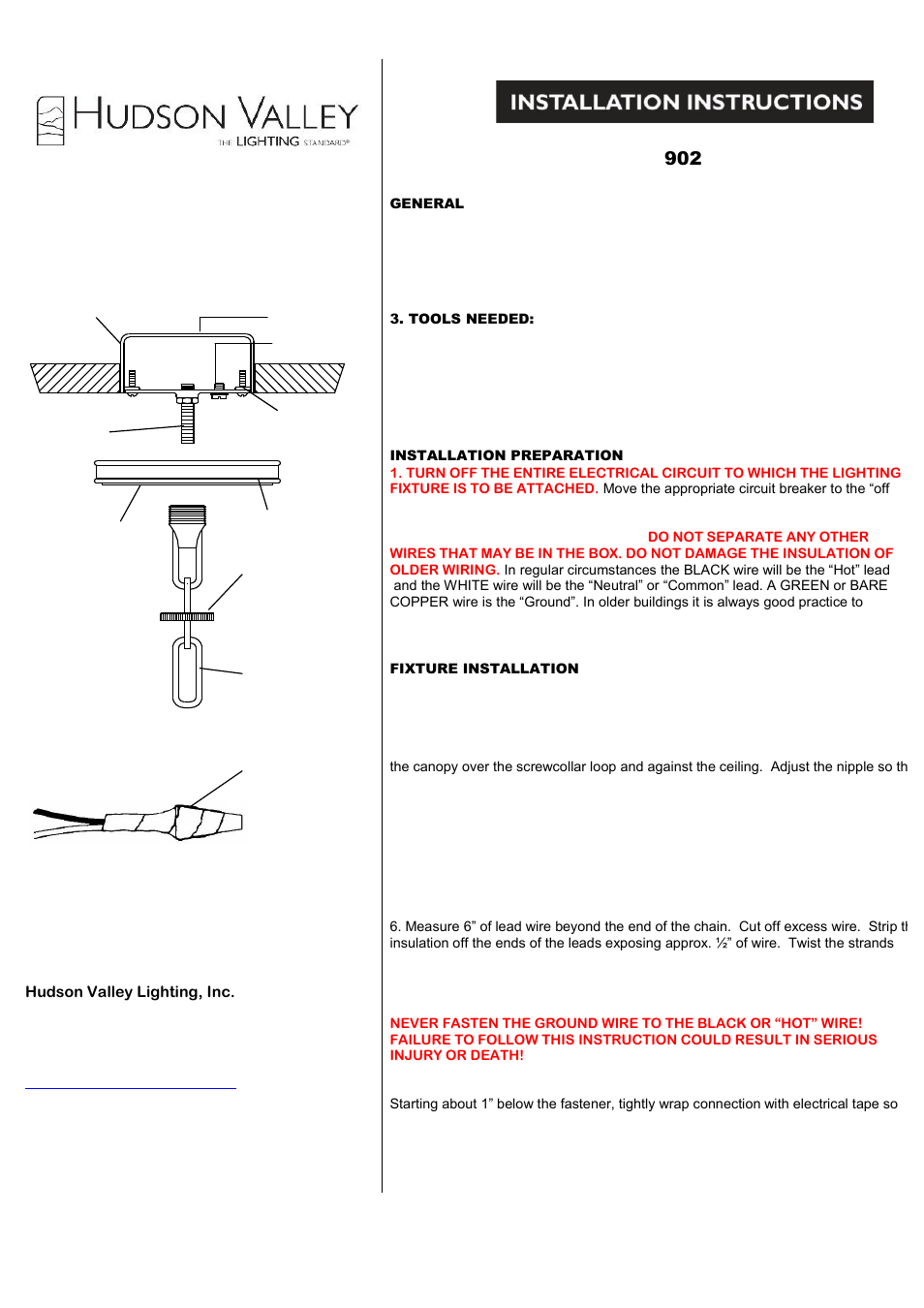 Hudson Valley Lighting MIDDLEBURY 902 User Manual | 2 pages