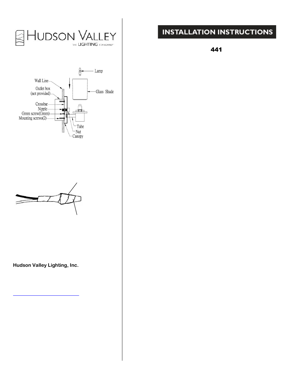 Hudson Valley Lighting MILFORD 4441 User Manual | Page 2 / 2