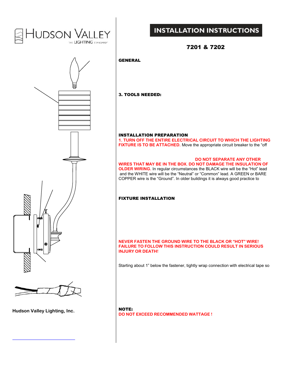 Hudson Valley Lighting SHEFFIELD 7202 User Manual | 1 page