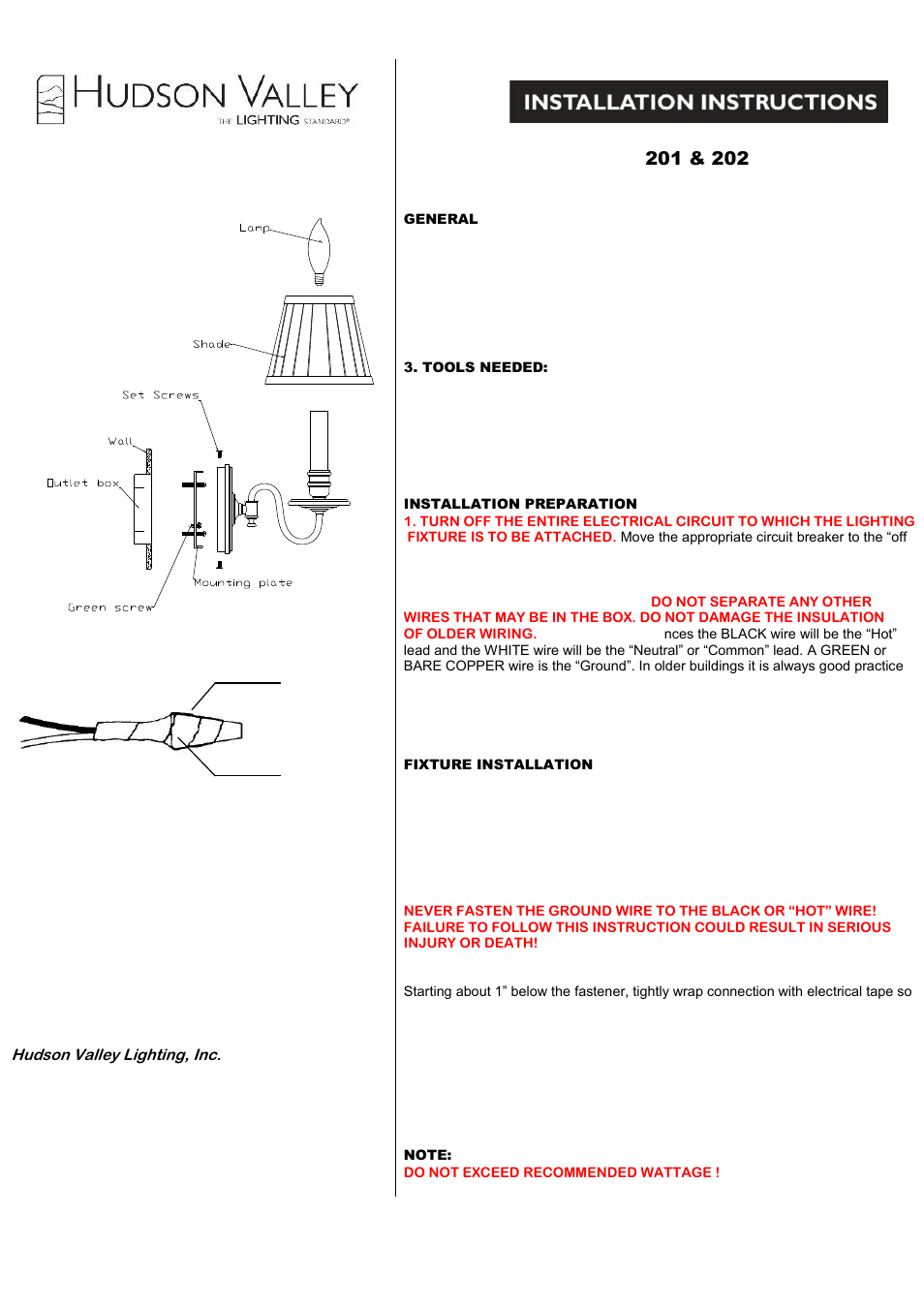 Hudson Valley Lighting SHELDRAKE 202 User Manual | 1 page