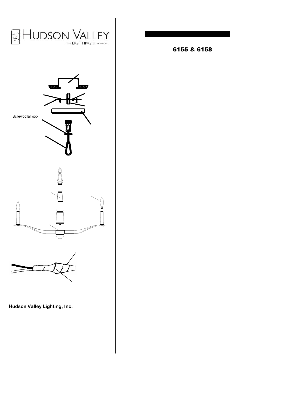 Hudson Valley Lighting STERLING 6158 User Manual | Page 2 / 2