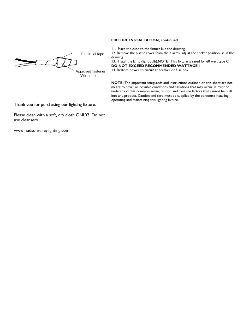 Hudson Valley Lighting TRAVIS 5912-5924 User Manual | Page 2 / 2