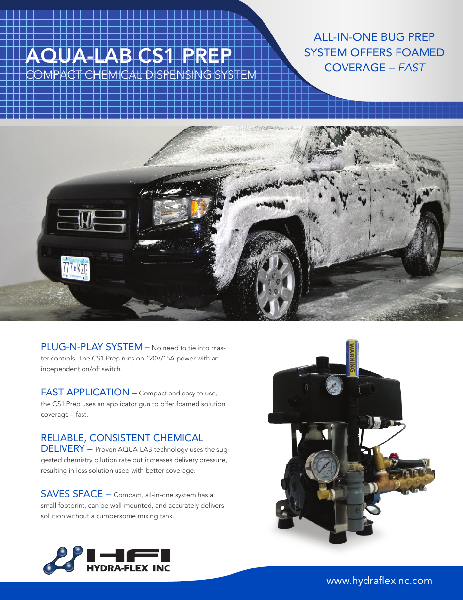 Hydra-Flex Aqua-Lab CS1 Prep User Manual | 2 pages