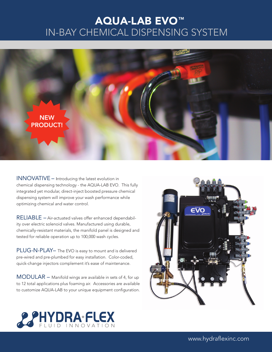 Hydra-Flex Aqua-Lab EVO User Manual | 2 pages