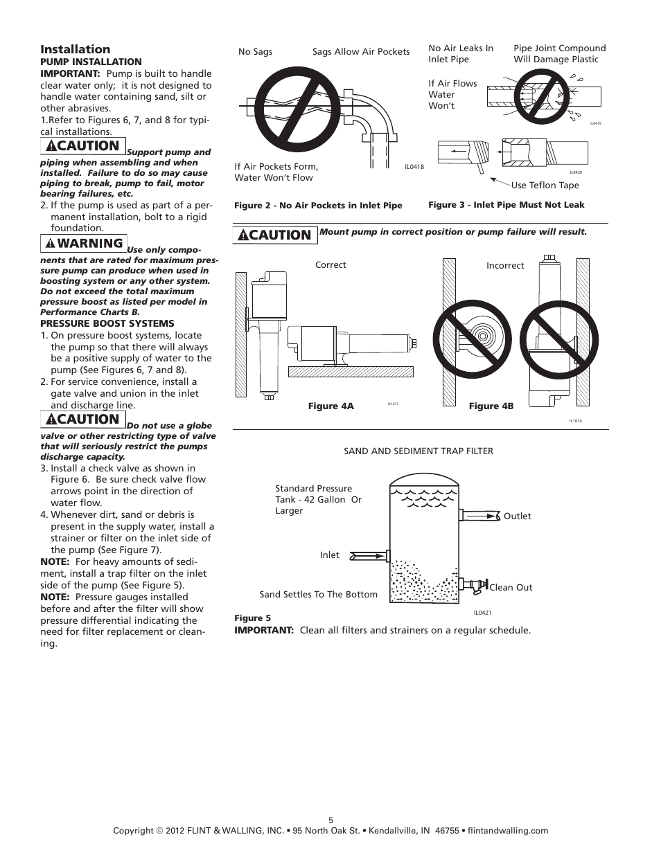 Installation | Hydra-Flex Pressure Booster Pumps User Manual | Page 5 / 15