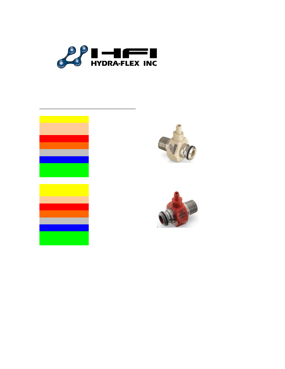 Aqua-lab chem flex injector listing, Chem-flex injector listing | Hydra-Flex Aqua-Lab + Tsunami Operating Manual User Manual | Page 12 / 13