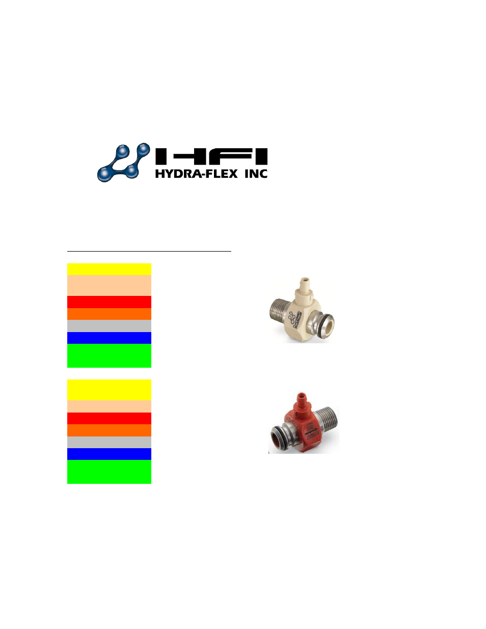 Aqua-lab chem flex injector listing, Chem-flex injector listing | Hydra-Flex Aqua-Lab SD Operating Manual User Manual | Page 13 / 14