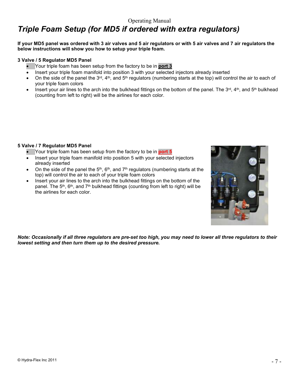 Operating manual | Hydra-Flex Aqua-Lab MD Operating Manual User Manual | Page 7 / 18