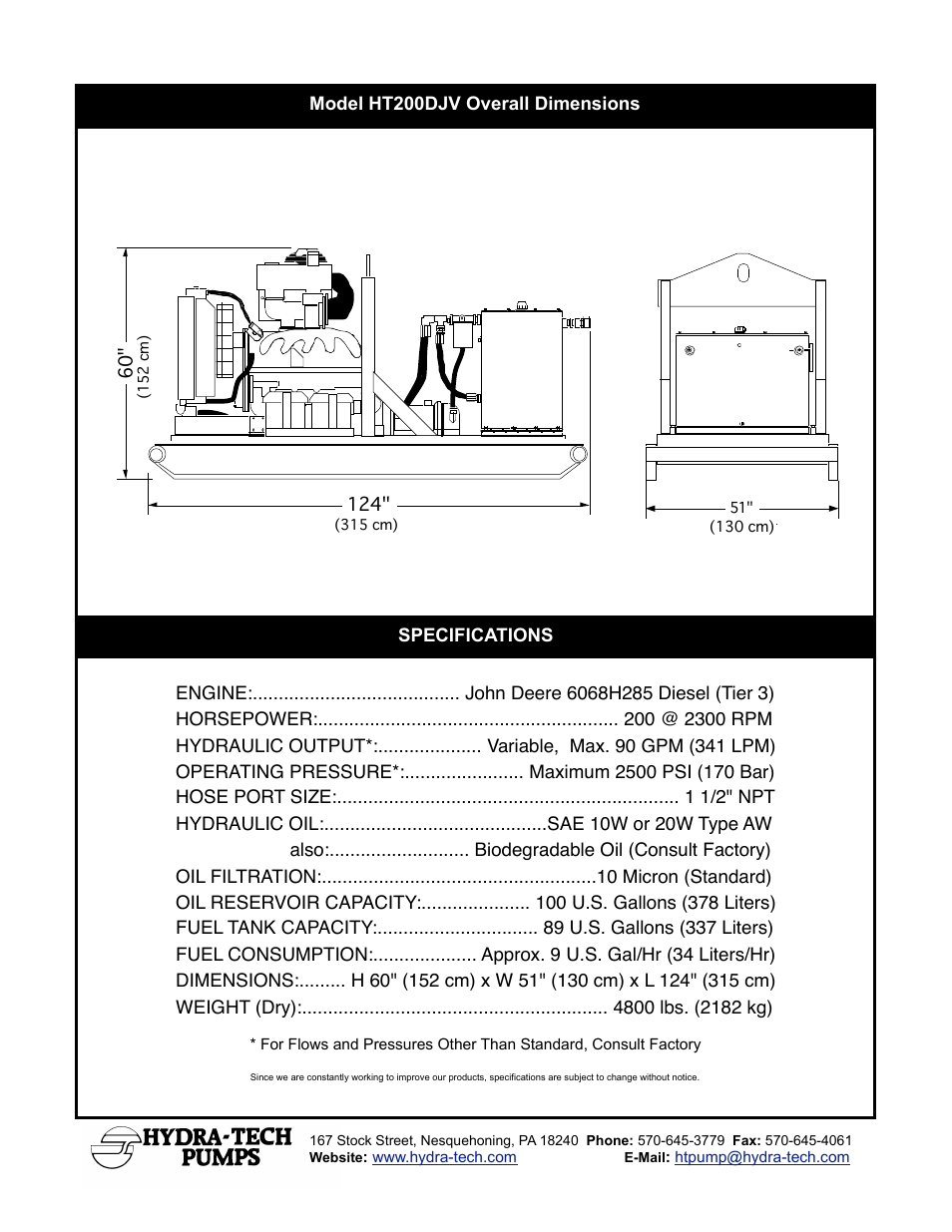 Hydra-Tech HT200DJV User Manual | Page 2 / 2