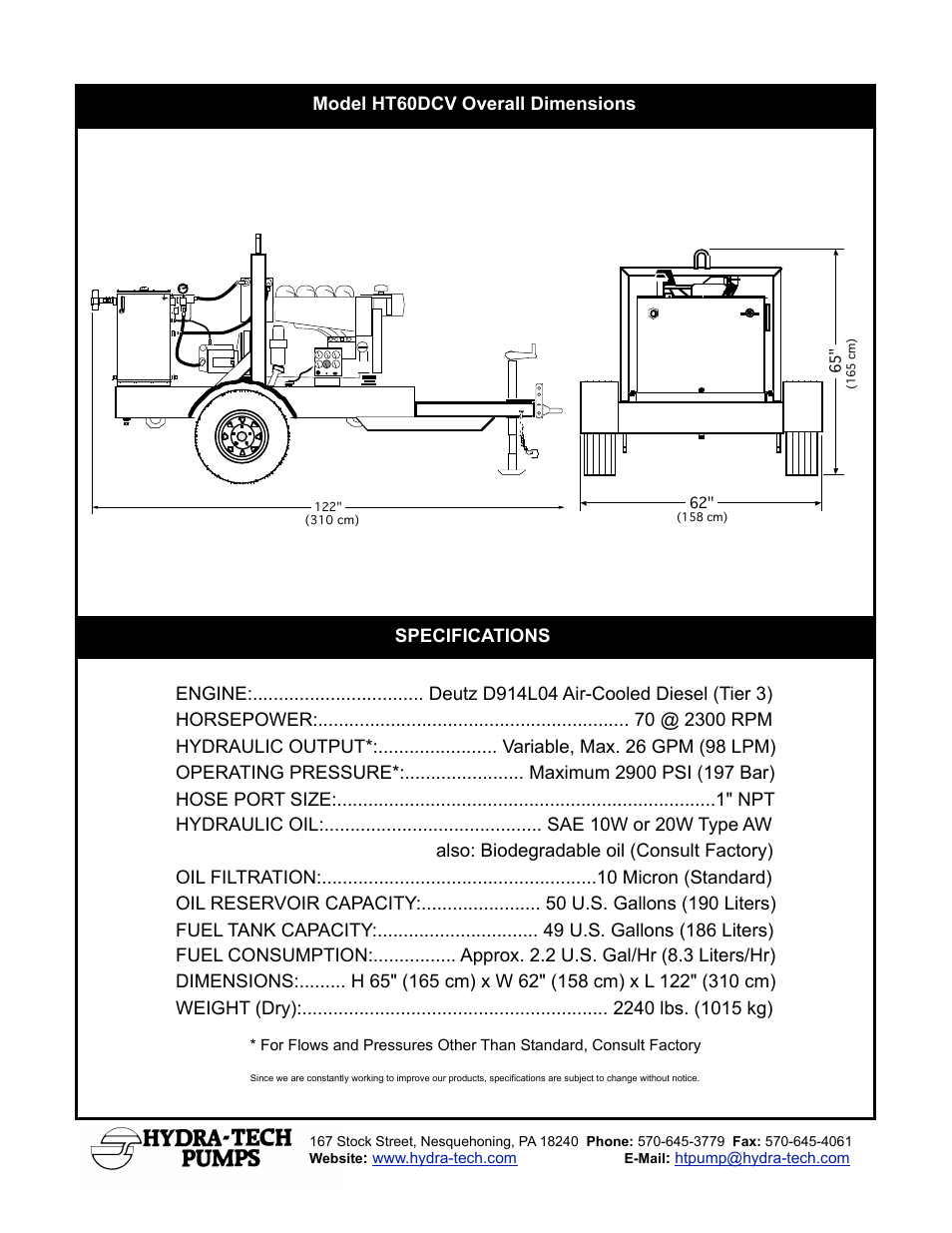 Hydra-Tech HT60DCV User Manual | Page 2 / 2
