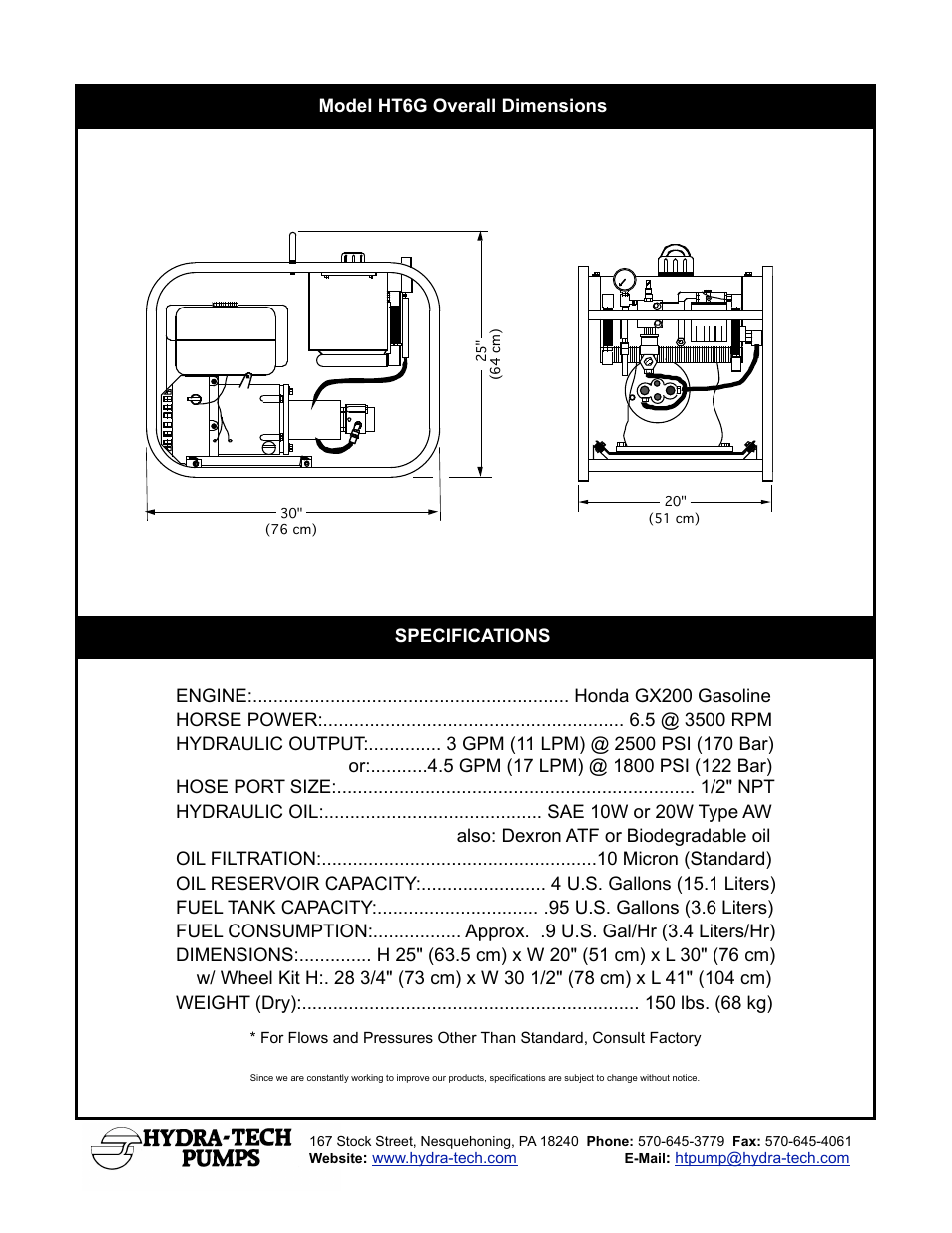 Hydra-Tech HT6G User Manual | Page 2 / 2