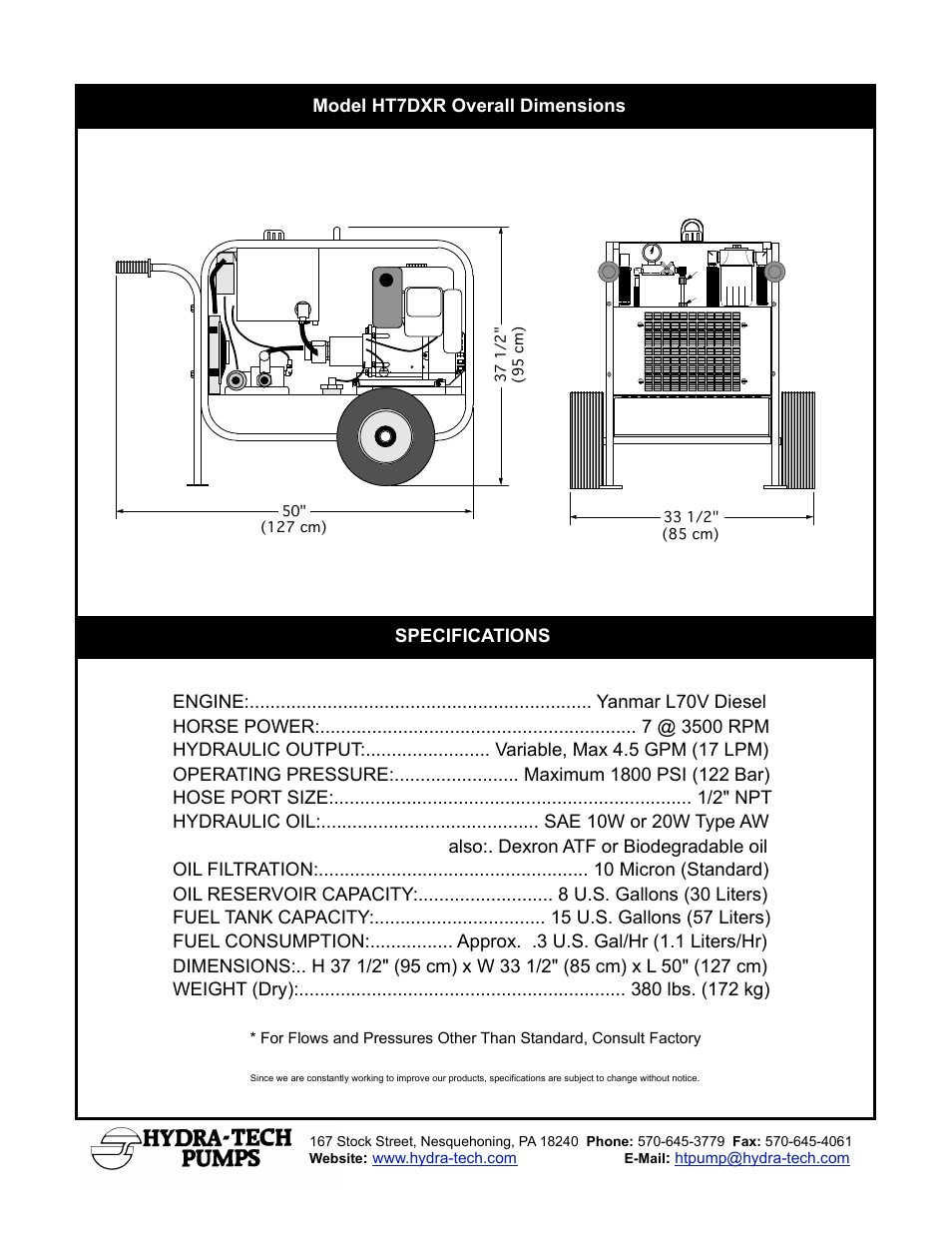 Hydra-Tech HT7DXR User Manual | Page 2 / 2