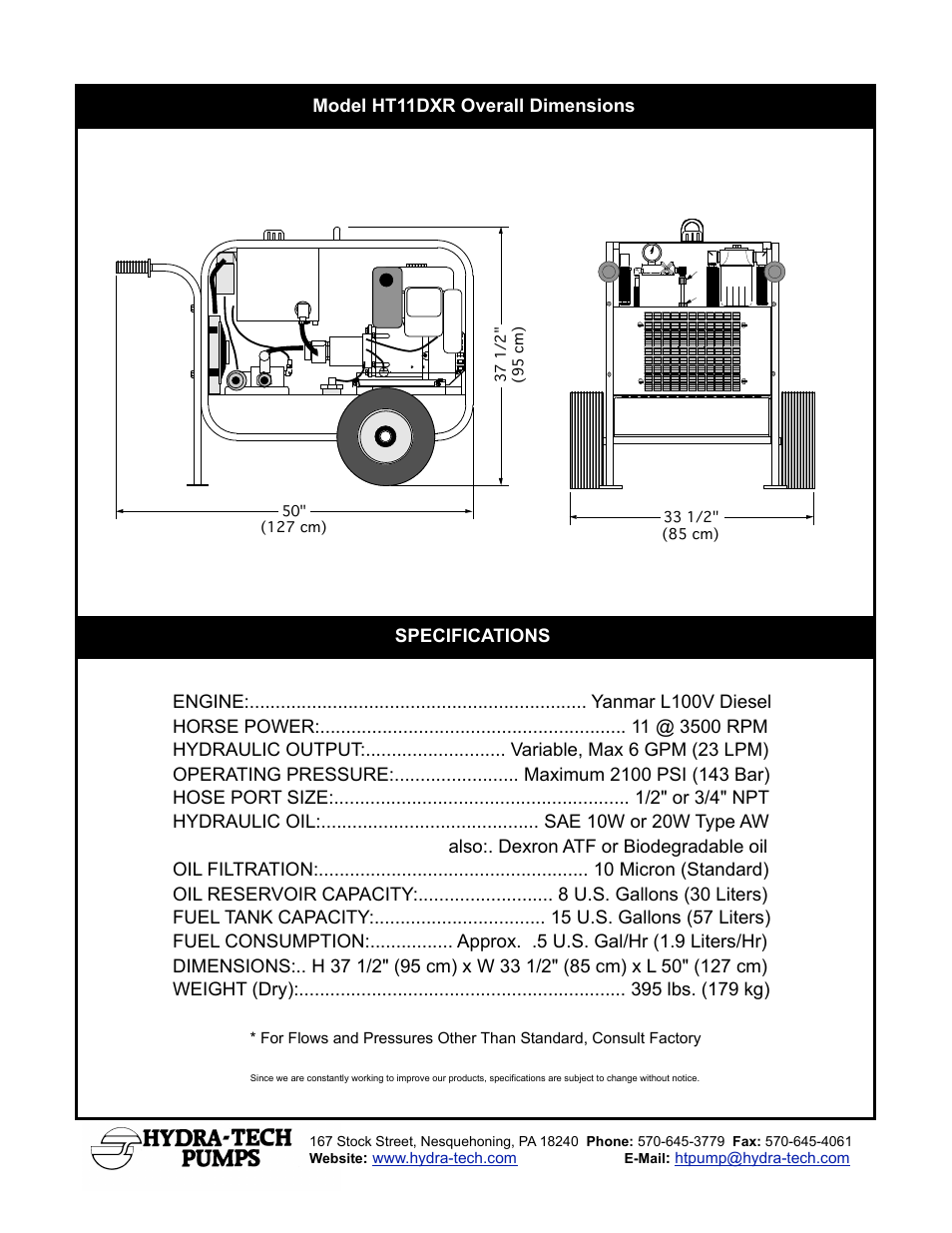 Hydra-Tech HT11DXR User Manual | Page 2 / 2