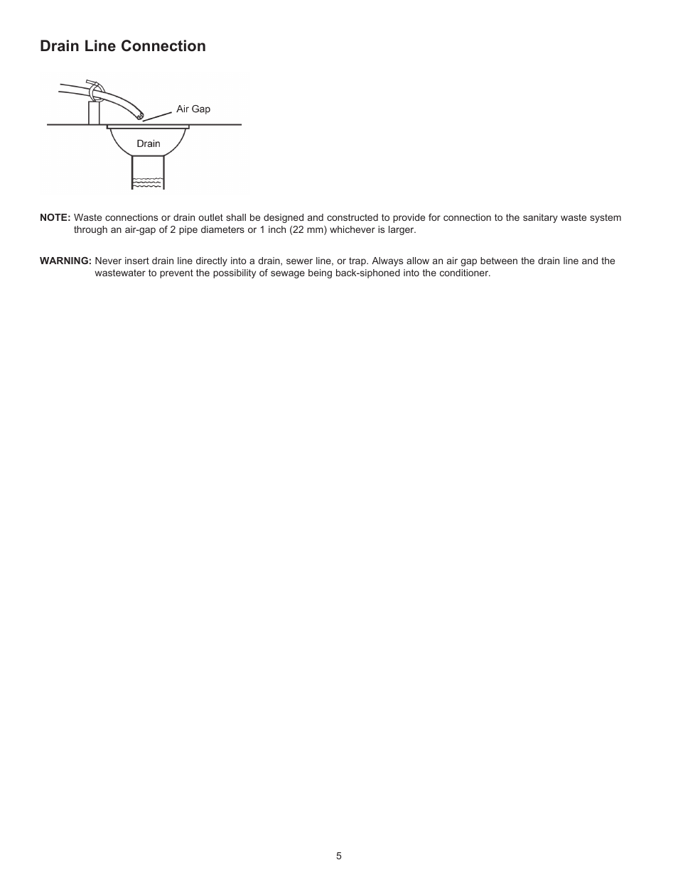 Drain line connection | Hydrotech SL948-10-5600 Residential Scaleless System User Manual | Page 6 / 12