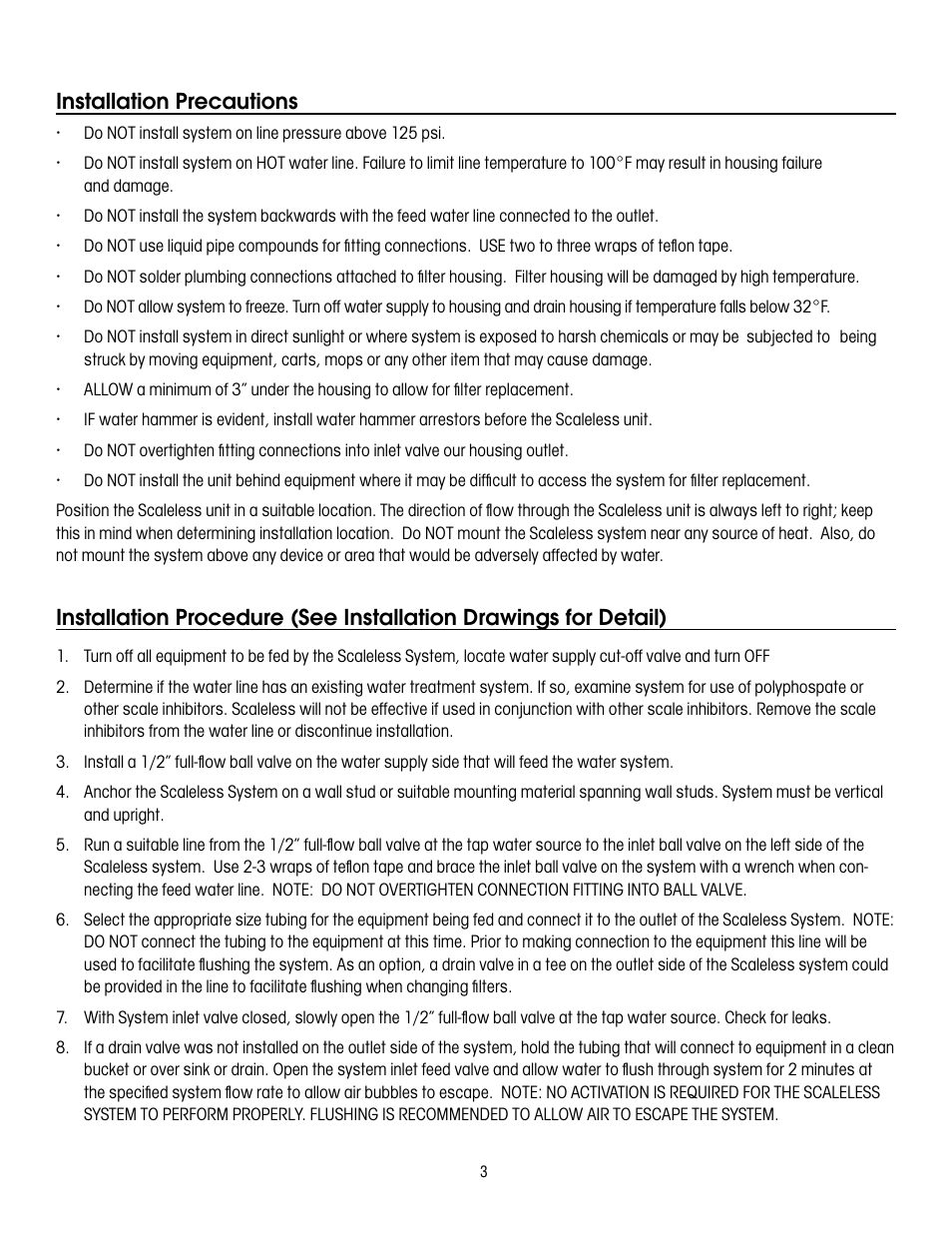 Hydrotech SL10-1 POU Scaleless User Manual | Page 3 / 8