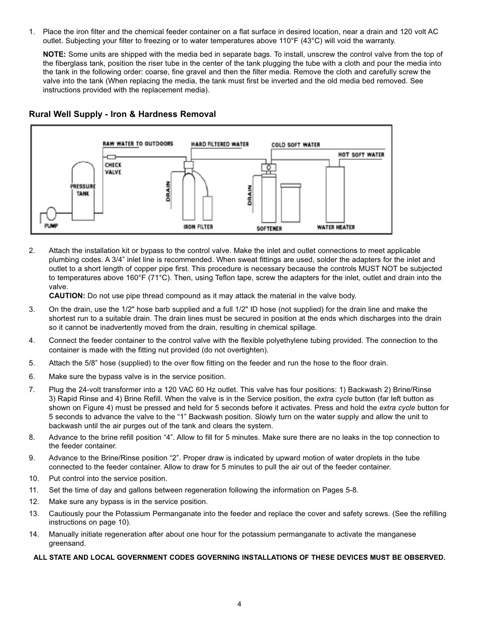 Hydrotech 5600 SXT Valve Iron & Sulfur Filter Operation Manual User Manual | Page 6 / 16