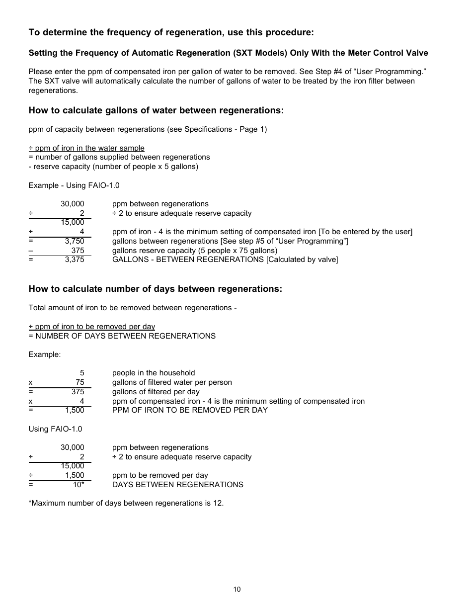 Hydrotech 2510 AIO SXT Chemical Free Iron Filter Operation Manual User Manual | Page 12 / 16