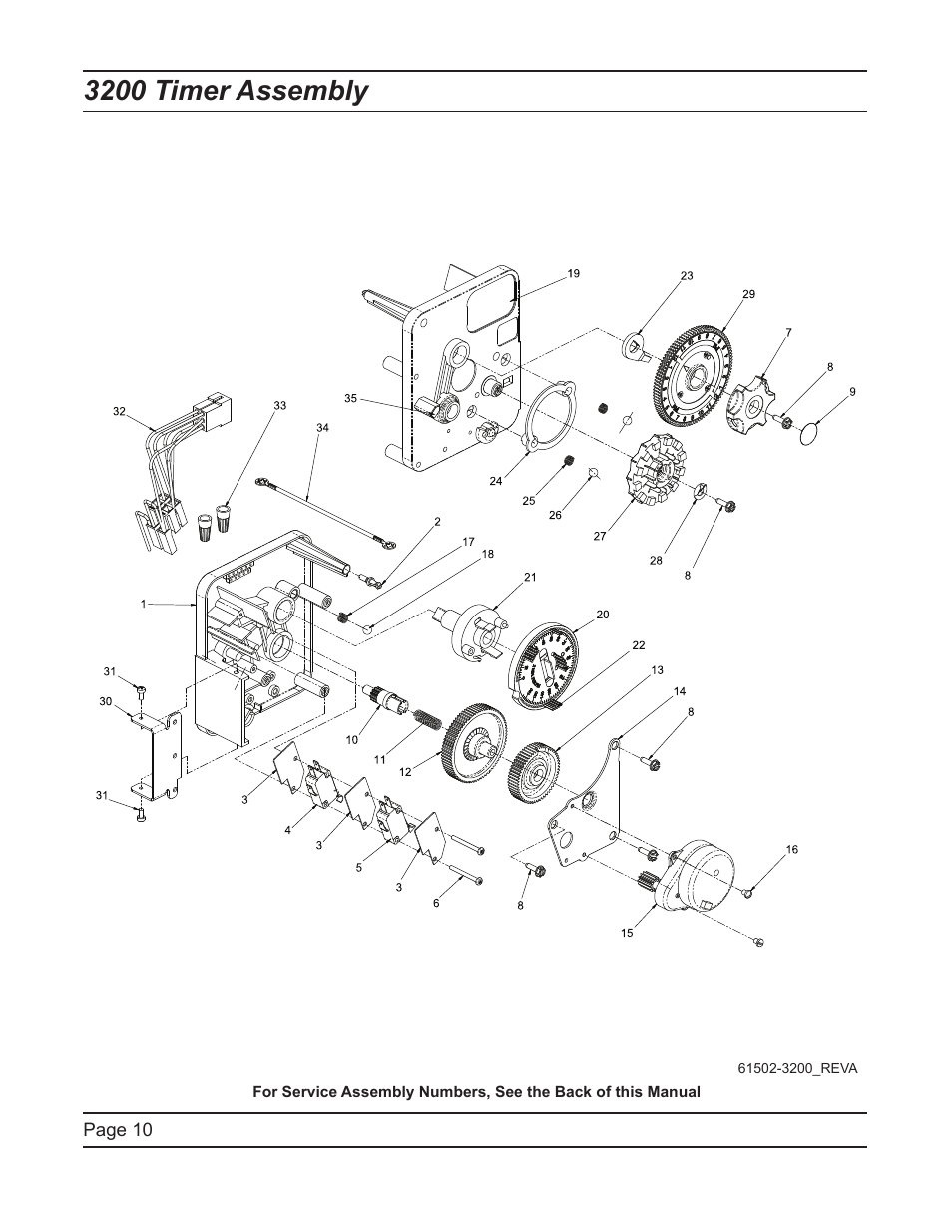 3200 timer assembly | Hydrotech 2510 Econominder Service Manual User Manual | Page 10 / 40