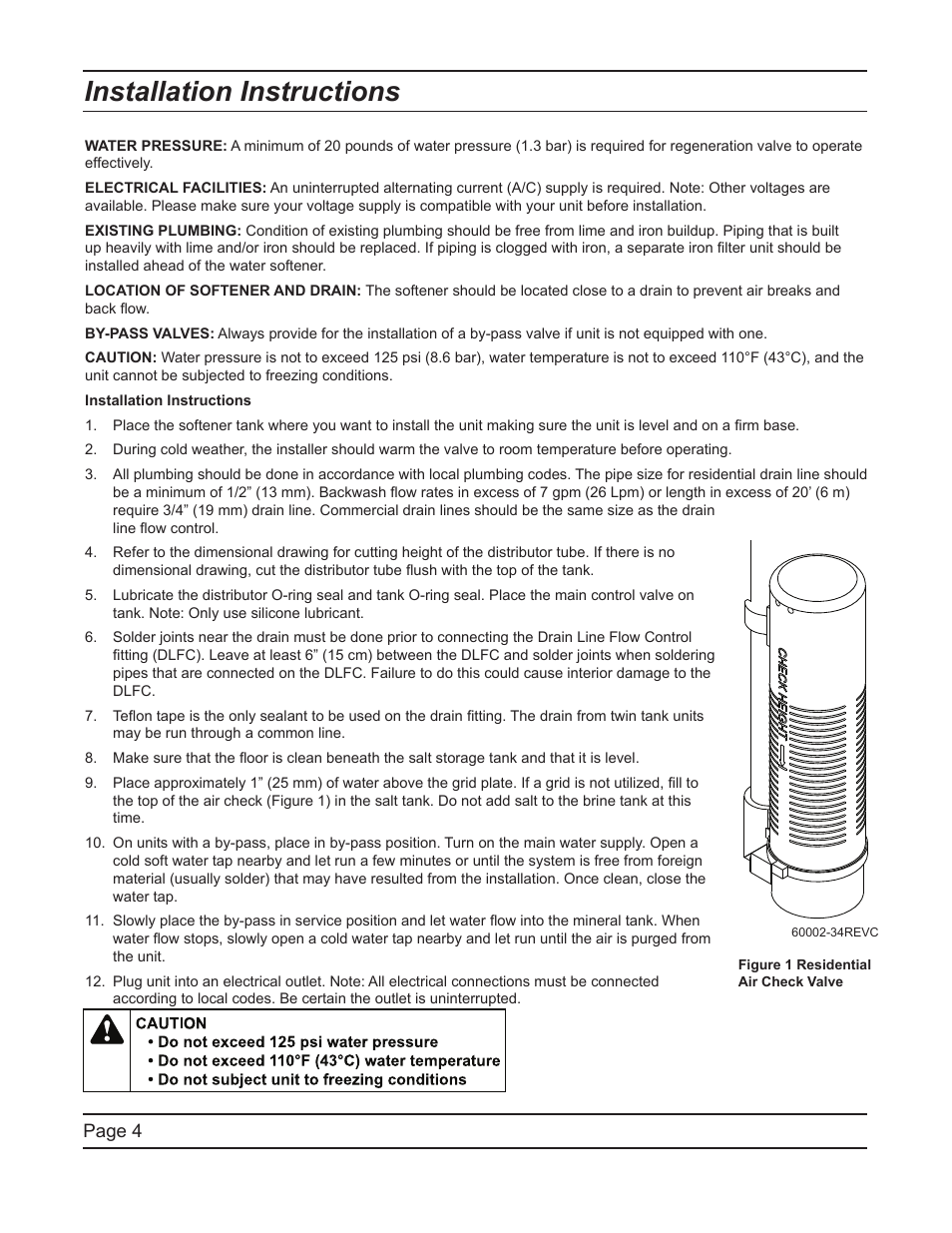 Installation instructions, Page 4 | Hydrotech 2510 Econominder Service Manual User Manual | Page 4 / 40