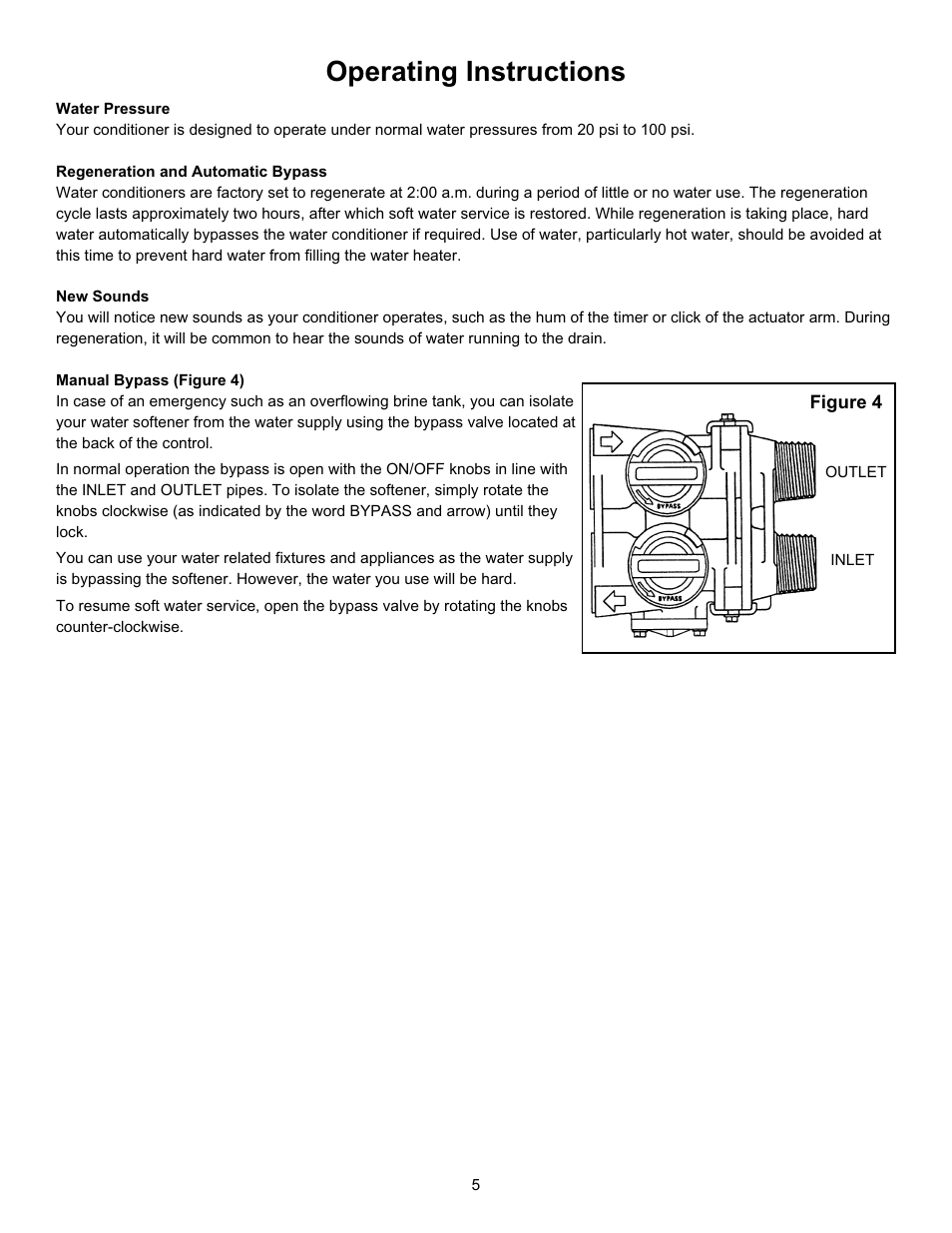 Operating instructions | Hydrotech 6700 XTR Valve Downflow Automatic Water Softeners Operation Manual User Manual | Page 7 / 12