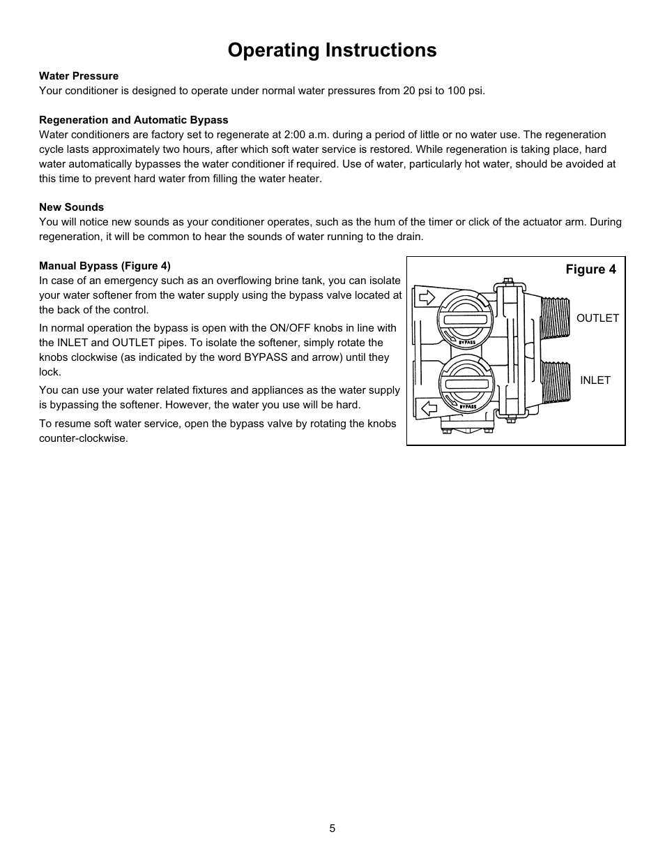 Operating instructions | Hydrotech 6700 XTR Valve Upflow Automatic Water Softeners Operation Manual User Manual | Page 7 / 12