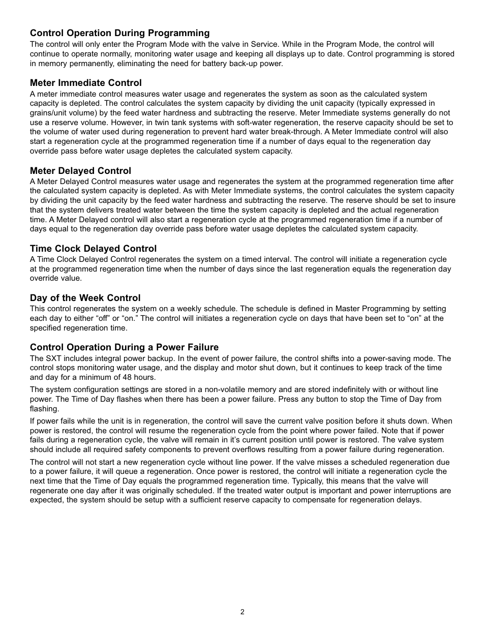 Hydrotech 9100 SXT Valve Meter Initiated Water Softener User Manual | Page 3 / 12