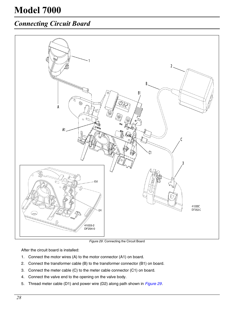 Model 7000, Connecting circuit board | Hydrotech 7000 Service Manual User Manual | Page 28 / 32