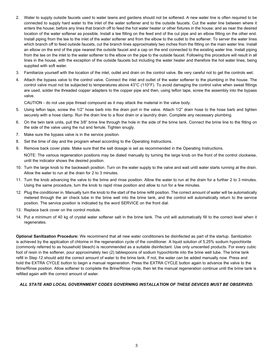 Hydrotech 5600 Meter Initiated Valve Water Softener User Manual | Page 5 / 12