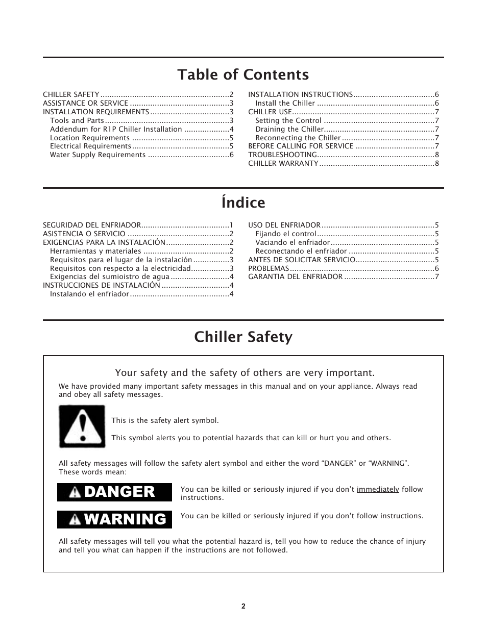 Hydrotech ProSelect R1P Remote Water Chiller User Manual | Page 2 / 16