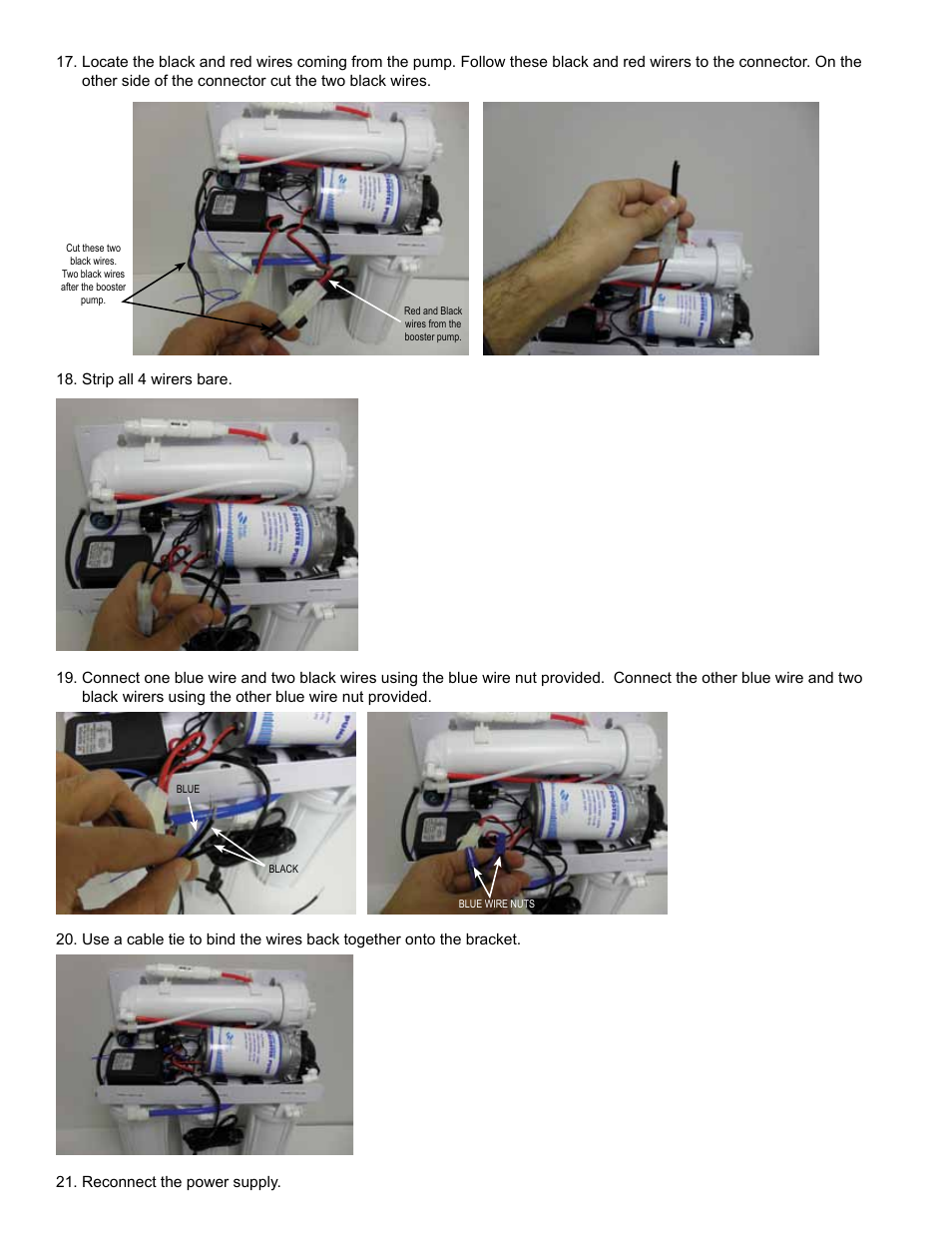 Hydrotech EBP75TFC-3SF Replacing the Auto Shutoff With a Solenoid Valve on Economy Reverse Osmosis C_W Booster Pump User Manual | Page 6 / 7