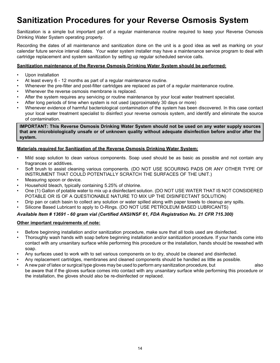 Hydrotech Reverse Osmosis Drinking Water System c_w Booster Pump and Inlet Solenoid User Manual | Page 16 / 24