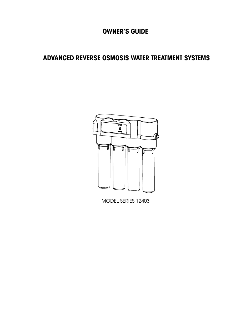 Hydrotech 1240 Series ADVANCED REVERSE OSMOSIS WATER TREATMENT SYSTEMS User Manual | 20 pages