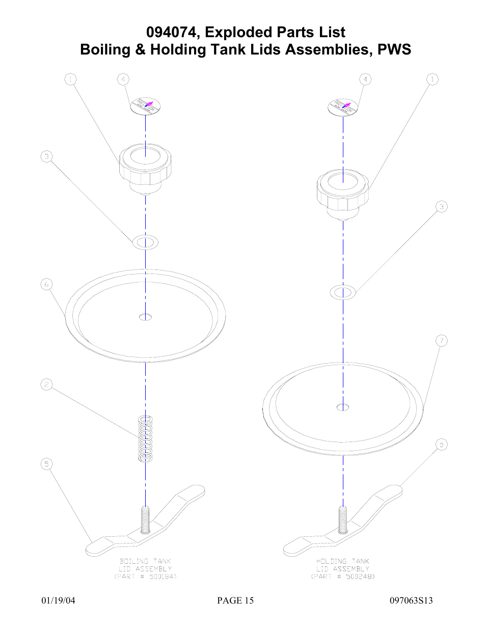 Hydrotech Precision-PWS 12-20(120_240VAC), AED-1(120_240VAC), APK-1(120_240VAC) REPLACEMENT PARTS MANUAL User Manual | Page 15 / 24