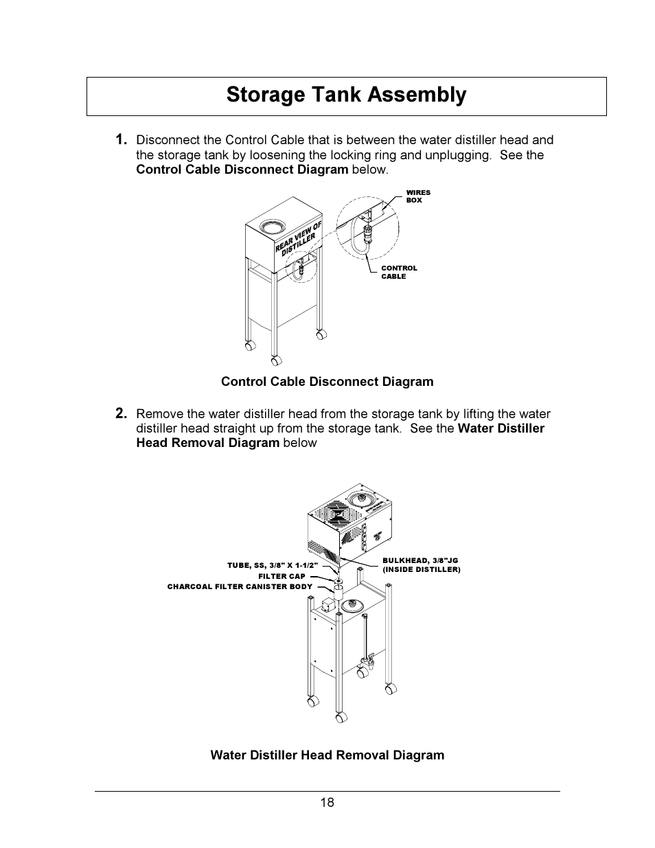 Storage tank assembly | Hydrotech Precision-PWS 12-12 OWNERS GUIDE User Manual | Page 18 / 66